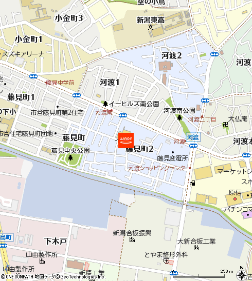 イオン藤見町店付近の地図